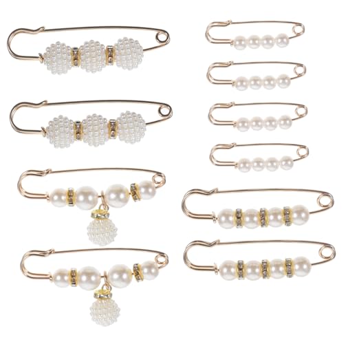 CALLARON 1 Satz Stifte Keuchen Brosche Knopf Spanner Stellnadel Kaschmir Gürtel Sicherheitsnadel Pin-ästhetik Hose Taillenstift Hose Taille Engen Stift Cardigan-clips Legierung 10st von CALLARON