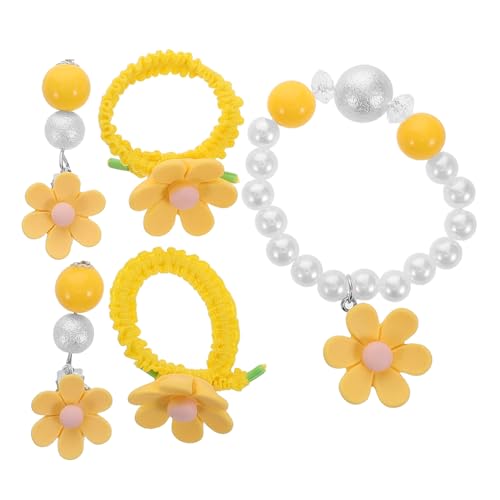 CALLARON 1 Satz Teiliges Daisy Perlenarmband für Mädchen Elastisch und Einfach zu Tragen als für Geburtstagsfeiern und Mitgebsel von CALLARON