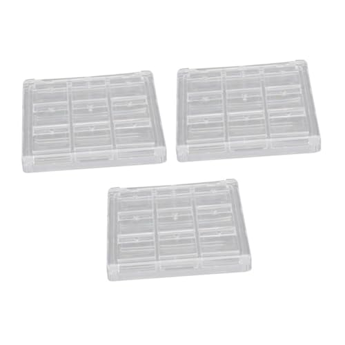 CALLARON 1 Satz Teiliges Lidschatten Organizer Mit Fächern Transparentes Kosmetikaufbewahrung Für DIY Lidschatten Lippenstift Und Blush Für Reisen Und Täglichen Gebrauch 3 Stück von CALLARON
