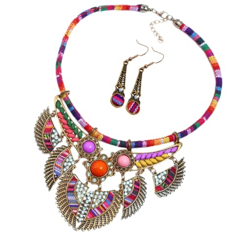 CALLARON 1 Satz Tropfenohrringe bescherung weihnachten weinachts weihachtsgeschenk weihnsgeschenke weihnachtspresent Frauen baumeln Ohrringe ethnischer Schmuck Plastik rot von CALLARON
