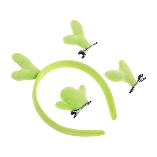 CALLARON 1 Set Bean Sprout Haarschmuck – Lustiges Gras Stirnband Haarnadeln Kaktus Haarspangen Haarspange Accessoires Für Frauen Mädchen Party Schule von CALLARON