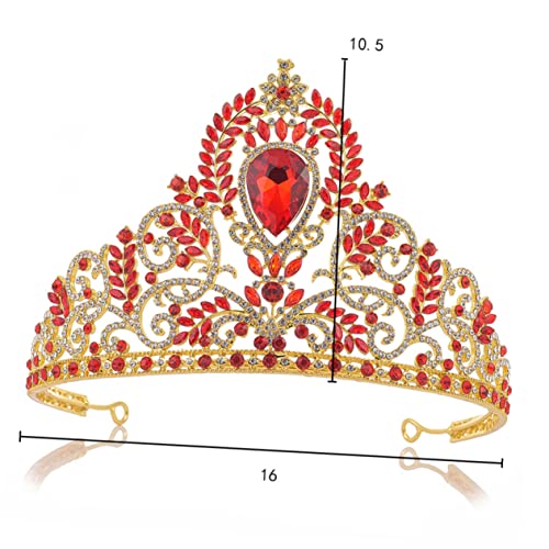 CALLARON 1 Stück Barocke Krone für Damen Haarkrone Silber für Hochzeiten Partys und Besondere Anlässe Luxuriöses Design für Bräute und Brautjungfern von CALLARON