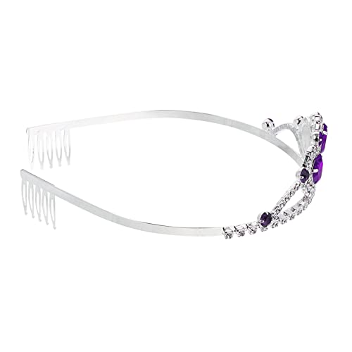 CALLARON 1 Stück Charming Rhinestone Tiara für Damen Hochzeitskrone Einfach zu Haaraccessoire für Braut Partys und Besondere Anlässe Strasssteine Design von CALLARON