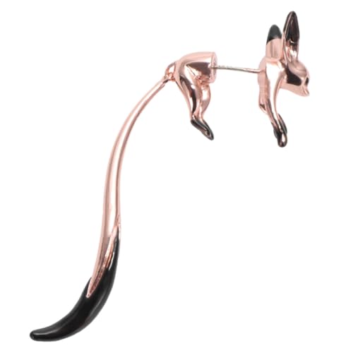 CALLARON 1 Stück Fuchs Ohrringe eleganter Ohrstecker Ohr baumeln Rosa von CALLARON