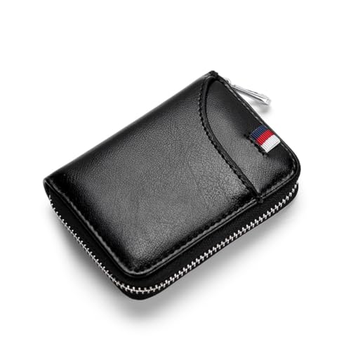 CALLARON 1stück RFID-Schutz Geldbörse Aus Leder Elegantes Und Praktisches Design Für Schule Arbeit Shopping Schwarzes Kartenetui Für Männer Und Frauen von CALLARON