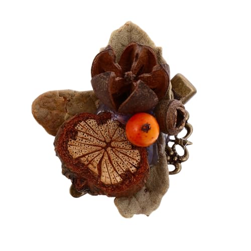 CALLARON 1 Stück Haarzubehör Haarnadeln Haare Verhauen Klammer Vintage Haarspange Für Mädchen Herbst Haarspange Vintage Haarnadel Simulation Haarklemme Bronze von CALLARON