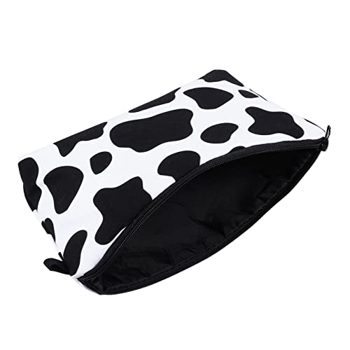 CALLARON 1 Stück Kuh Feder Mäppchen Schminktasche Mit Kuhmuster Kosmetischer Reisefall Milchkännchen Kosmetiktasche Speicherbeutel Frau Schminktasche Polyester von CALLARON
