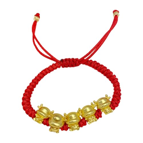 CALLARON Kettenarmband Für Frauen Rote Schnur Kuhmuster Chinesisches Sternzeichen Modisches Handgelenk- Geeignet von CALLARON