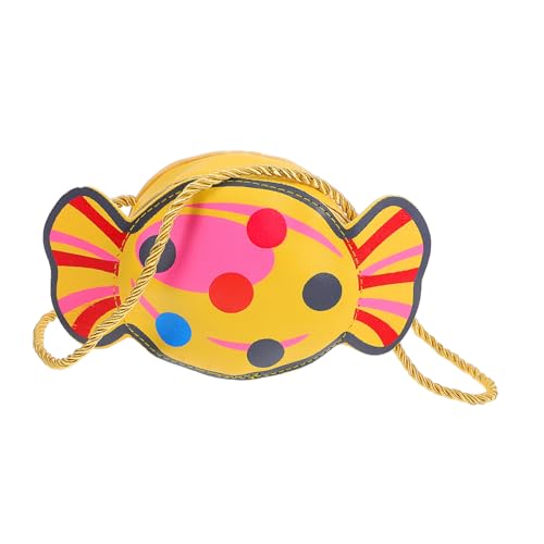 CALLARON 1 Stück Lustige Candy Förmige Umhängetasche für Mini Tasche Gelb mit Verstellbarem Riemen zur Aufbewahrung von Kleinigkeiten Wie Lippenstift und Handy von CALLARON