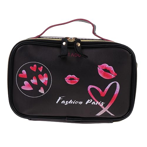 CALLARON 1 Stück Outdoor für Damen Stilvolle Kosmetiktasche mit Robustem Reißverschluss für Reisen Strapazierfähigem PU Material Design und Großzügiger Stauraum von CALLARON