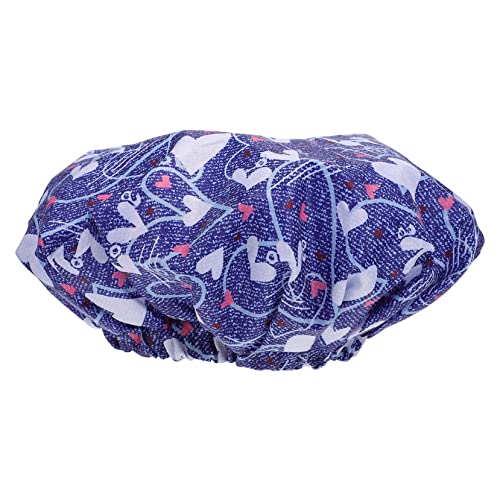 CALLARON 1 Stück Wasserdichte Duschhaube Erwachsene Duschmütze Für Männer Kappen Bad Mit Kapuze Duschkappe Für Haare Duschhaube Männer Netz-plopping-cap Haar Schönheit Hut Blue Peva von CALLARON