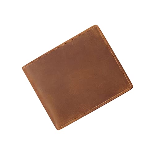 CALLARON 1Stk zweifach Faltbare Geldbörse für Herren Card Wallet Men Karten Wallet Mens Wallet Vintage Brieftasche Men's Wallets männerportmonaie Europäisch und amerikanisch Mann Rindsleder von CALLARON