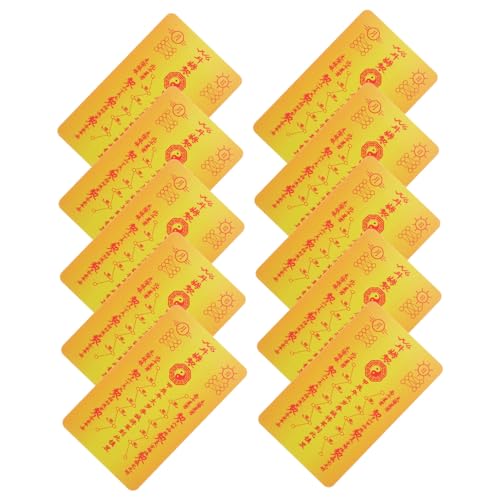 CALLARON 10 Stück Chinesische Amulettkarten Glücksbringer Taisui Schutzkarte für Wohlstand Feng Shui Tradition CALLARON 10 Stück Chinesische Amulettkarten Glücksbringer Taisui Schutzkarte für Wohlstand Feng Shui Tradition von CALLARON