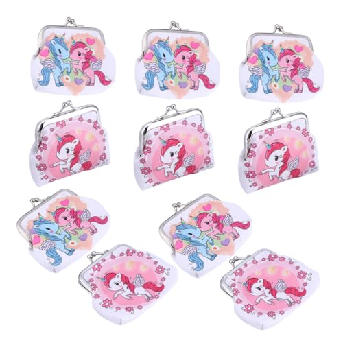 CALLARON 10stücke Damen Geldbörse Mit Einhornmuster Kompakt Und Tragbar Mehrere Fächer Für Münzen Scheine Und Karten Aus Robustem Für Täglichen Gebrauch von CALLARON