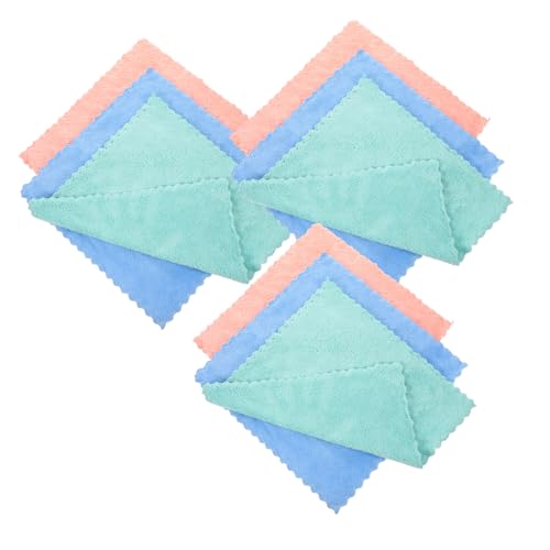 CALLARON 10 Stück Make -up -entferner Von Korallenleiden Saugfähig Mikrofaser Dein Pads Waschen Make-up-tücher Abschminktücher Musselin Make-up-entferner-tuch Gesichts- Handtuch Produkte von CALLARON