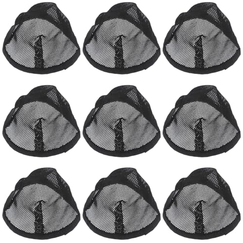 CALLARON 10stücke Wiederverwendbare Haarnetze Zum Schlafen Netzkappen Für Perücken Schwarze Haarwickelnetze Für Frauen Gehäkelte Haarkappen von CALLARON