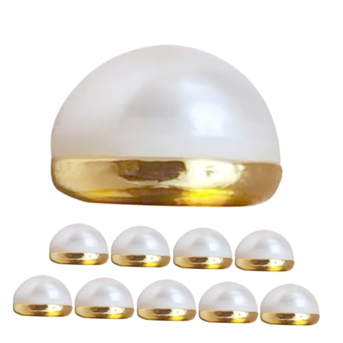 CALLARON 10 Stück Teiliges Brautschleier Gewichte Künstlichen Perlen Doppelseitige Magnetische Pins für Hochzeitskleider und Hijabs Einfach zu Dekorative Accessoires für Outfits von CALLARON