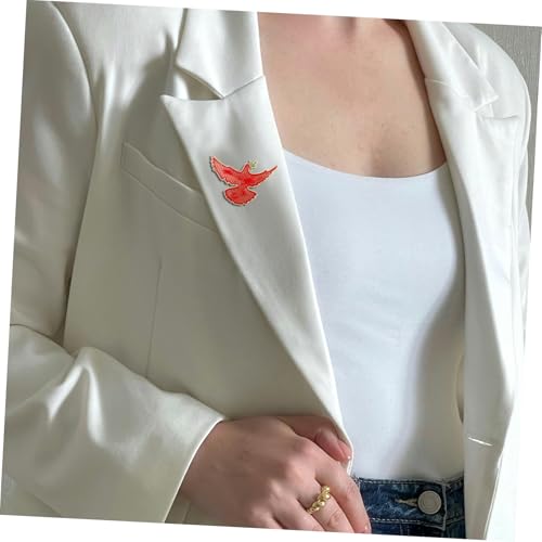 CALLARON 10stücke Anstecknadel Mit Friedenstaube Aus Metall Brosche Für Kleidung Taschen Schals Accessoires Taubenmotiv Vogel-brosche Anzugbrosche Pulloverbrosche von CALLARON