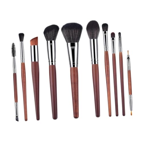 CALLARON 10 Stück Teiliges Professionelles Make up pinselset mit Holzgriff Nylonborsten für Puder und Wangen Langlebig und Leicht Geeignet für Damen und Tägliches Sowie Professionelles CALLARON 10 Stück Teiliges Professionelles Make up pinselset mit Holzgriff Nylonborsten für Puder und Wangen Langlebig und Leicht Geeignet für Damen und Tägliches Sowie Professionelles von CALLARON