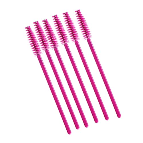 CALLARON 100 Paare Augenpads Pearlescent für Unterlid Rot Wimpernbürsten Weiße Kleine Wimpernkleberhalter Ringe mit fester Verbindung Wimpernverlängerung Zubehör für Frauen von CALLARON