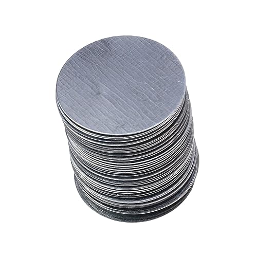 CALLARON 100 Stück Doppelseitiges Klebstoffeisenblech Eisenplatten Make -up -tool Lidschatten-etui Pad von CALLARON