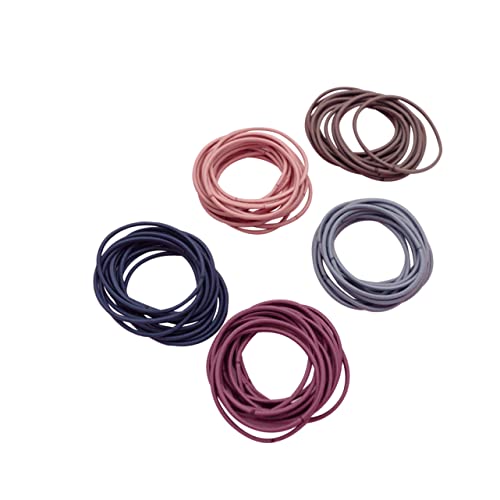 CALLARON 100stücke Hochwertige Nahtlose Haargummis Elastische Haargummis Für Farben Für Und Mädchen Und Langlebige Haarbänder von CALLARON