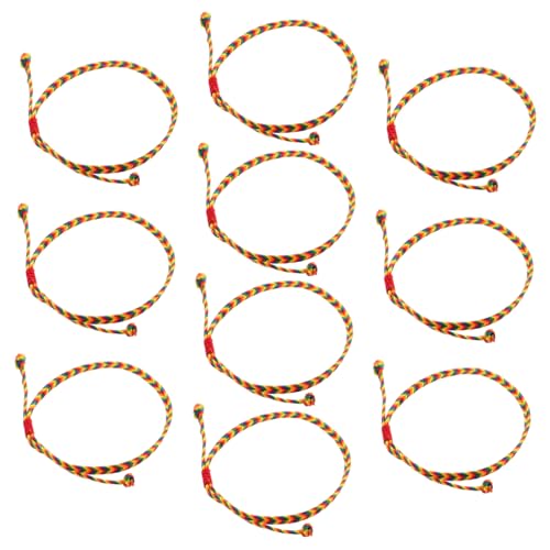 CALLARON 10stücke Handgewebte Armbänder Verstellbar Handgefertigt Geflochtene Schnur Bunte Handgelenksarmbänder Fußkettchen Boho-ethno-schmuck Für Sommerstrand von CALLARON