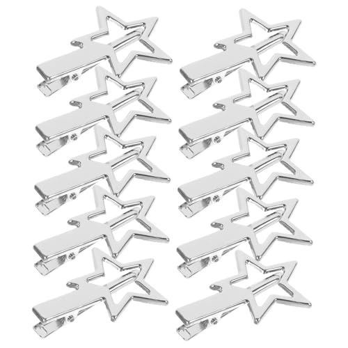 CALLARON 10stücke Sternen Haarspangen Aus Metall Für Frauen Und Mädchen Dekorative Stern-haarspangen Als Haarschmuck Kleine Sternförmige Clips Für Fransen Und Unordentliches Haar von CALLARON