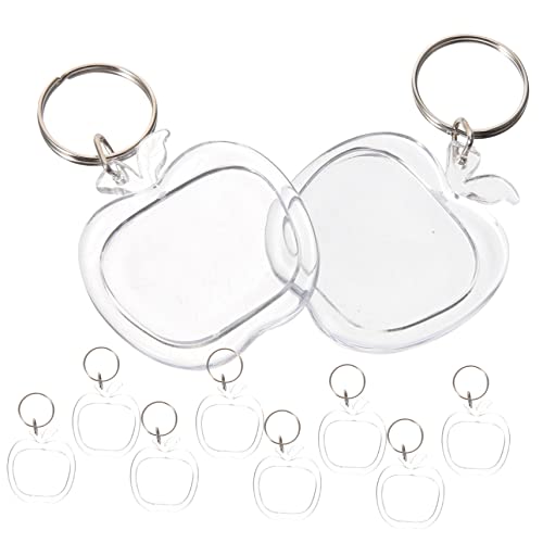 CALLARON 10st Muschel-schlüsselanhänger Paar Apple Ortungsgerät Leere Schlüsselanhänger Telefon-Lanyard Kartenhalter Männer Schlüsselband Klarer Schlüsselanhänger Frauen Metall von CALLARON