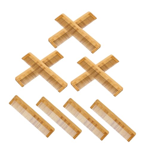 CALLARON 10stücke Bambus Haar Kämme Für Damen Und Herren Friseurkamm Mit Feiner Zahnung Für Entwirren Und Haarstyling Robust Und Tragbar Für Reise Und Alltag von CALLARON