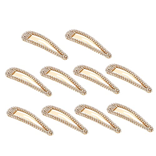 CALLARON 10stücke Druckknopf Haarspangen Strass Haarnadel Frauen Haarspangen Hochzeit Haarnadel Kopfschmuck Mit Strass Für Verschiedene Anlässe von CALLARON