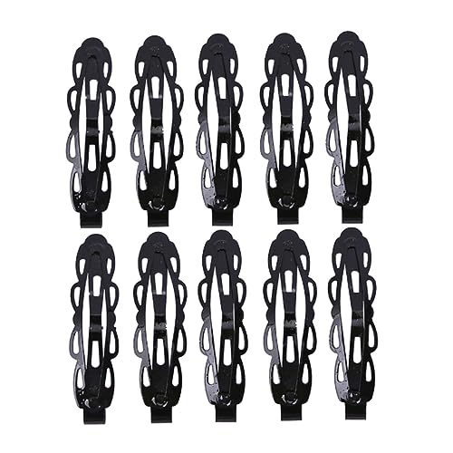 CALLARON 10stücke Einfache Schwarze Haarspangen Aus Spitze Haarnadeln Für Junge Mädchen Mädchen Haarschmuck Schwarz von CALLARON