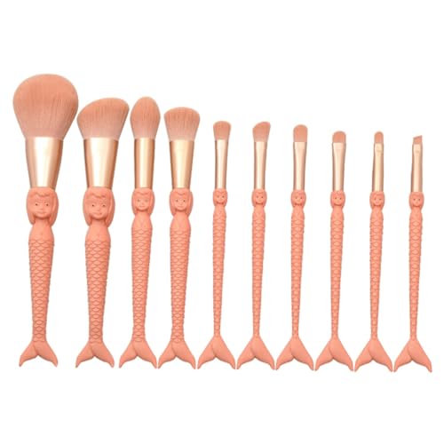 CALLARON 10stücke Gesichtspuderpinsel Für Make-up Und Lidschatten Kosmetikpinsel Mit Glatter Griff Für Täglichen Und Professionellen Gebrauch Leicht Zu Reinigen von CALLARON