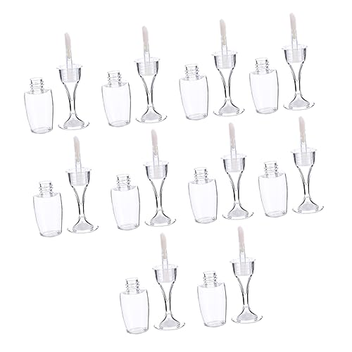 CALLARON 10stücke Leere Lipgloss-rohre Glas Lip Balm Flaschen Container Für Kosmetikproben Bastelarbeiten Reisen Büro Zuhause von CALLARON