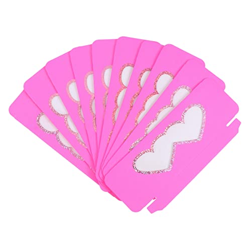 CALLARON 10stücke Wimpernetui Aus Papier Mit Transparentem Fenster Wimpernaufbewahrung Organizer Für Künstliche Wimpern Und Kleinteile Verschlossen Für Reisen Und Täglichen Gebrauch von CALLARON