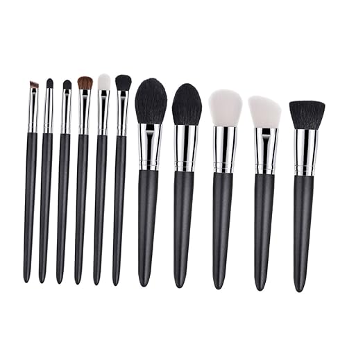 CALLARON 11stücke Teiliges Professionelles Make-up-set Aus Ziegenhaar Kosmetikpinselset Mit Holzgriff Pinsel Für Puder Lidschatten Concealer Kosmetikpinselset Für Damen-make-up t von CALLARON