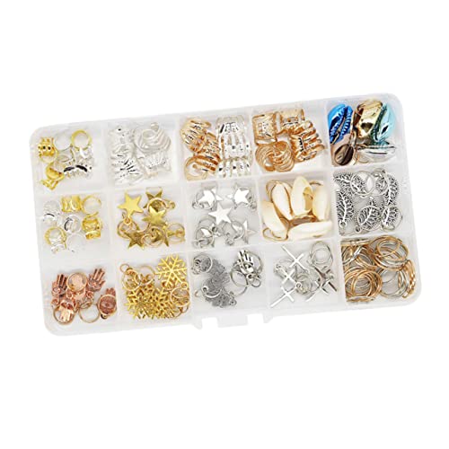 CALLARON 115Stücke Teiliges Dreadlocks Haarschmuck Verstellbare Haarmanschetten für Dreadlocks Haarringe Verschiedenen Stilen Zubehör für Festivals und Besondere Anlässe von CALLARON