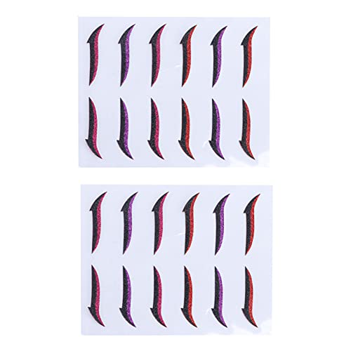 CALLARON 12 Paare Wiederverwendbare Unsichtbare Eyeliner Aufkleber für Doppeltes Augenlid pro für Natürliche Augenformen und Effektvolle Looks von CALLARON