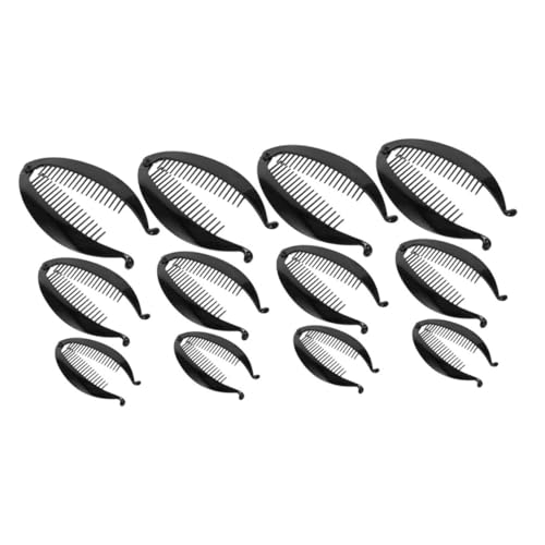 CALLARON 12stücke Bananen-haarspange Für Frauen Pferdeschwanz-haarspange Haarschmuck Für Dickes Haar Und Langes Haar Robuste Und Einfache Trageoption Für Alltag Und Anlässe von CALLARON