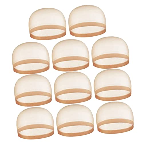 CALLARON 12stücke Spitze Perückennetzkappen Für Spitzenperücken Elastische Mesh Caps Atmungsaktiv Und Schweißabsorbierend Einfach Zu Tragen Reinigen von CALLARON