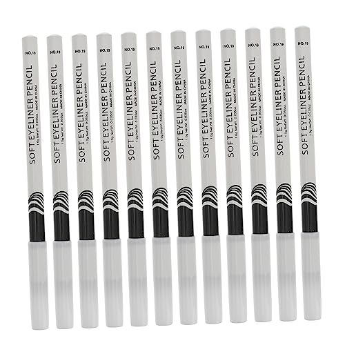 CALLARON 12 Stück Stickstift Stellungnahme Augenbrauenstift Flügel lang wach innere weißer Kajalstift Liner-Stift Eye Lner Eyelinerstifte Textmarker Make -up Eye Liner Stift Plastik von CALLARON