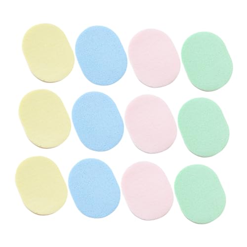 CALLARON 12 Stück Teiliges Gesichtsschwämme Weiche Elastische Makeup Reinigungspads Atmungsaktive Langlebige Schwämme für Make up Entferner und Foundation Anwendung Leicht zu Reinigen und von CALLARON