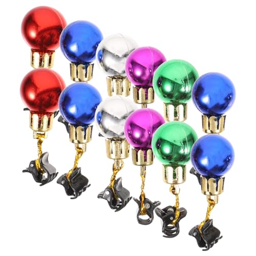 CALLARON 12 Stück Teiliges Glänzende Weihnachts Bartglocken mit Clip Bunte Bartornamente mit Sicherem Vielseitige Gesichtsbehang Deko für Männer für Weihnachtsfeiern und Kostüme von CALLARON