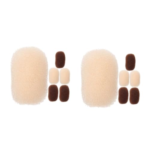 CALLARON 12 Stück Teiliges Haarvolumen Damen Atmungsaktive Haarpolster Clips für Erhöhte Frisur Natürliche Volumenhilfe Haarklammern Wiederverwendbar Geeignet für Alltag Party Hochzeit von CALLARON