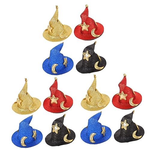 CALLARON 12 Stück Teiliges Halloween Haarnadel Hexenhut Form Bunte Haarklammern Karneval Party Haarschmuck Für Damen CALLARON 12 Stück Teiliges Halloween Haarnadel Hexenhut Form Bunte Haarklammern Karneval Party Haarschmuck Für Damen von CALLARON