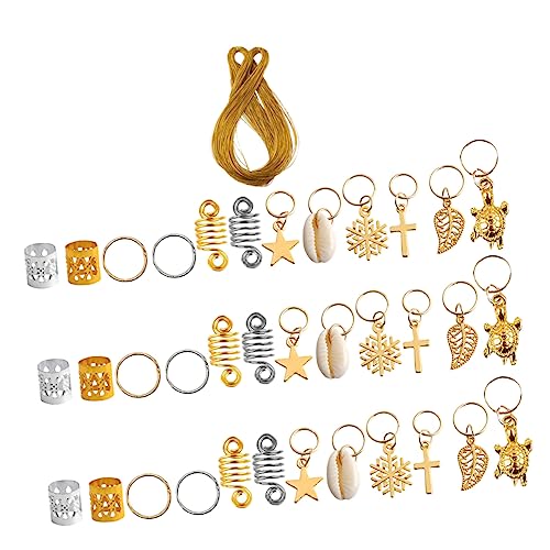 CALLARON 121Stücke Dreadlocks Ringe Haarmanschetten Haarschmuck Dreadlocks Zubehör für Kreative Frisuren von CALLARON