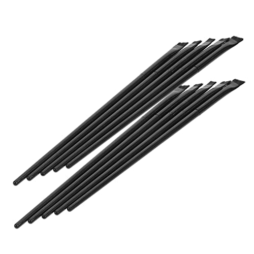 CALLARON 12stücke Abgewinkelter Eyeliner Pinsel Ultrafein Augen Make up Tool Kosmetikpinsel Brauenpinsel Für Frauen Beauty Kosmetik Tool Make up von CALLARON