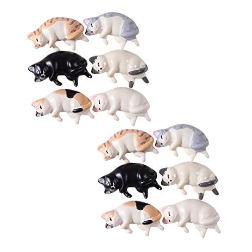 CALLARON 12stücke Katzenförmiger Nagelstifthalter Aus Weichem Harzmaterial Als Nailart-organizer Praktisch Für Nagelstudios Und Heimwerker Rutschfeste Struktur Zum Aufbewahren Von von CALLARON