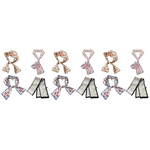 CALLARON 12stücke Teiliges Damen Haar Und Halstücher Aus Satin Vielseitig Verwendbar Als Stirnband Oder Schal Für Freizeit Und Festliche Anlässe Mit Bunten Mustern Und Angenehmem von CALLARON