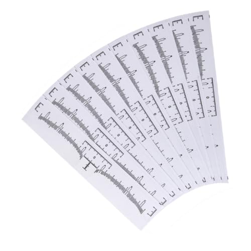 CALLARON 130stücke Einweg Selbstklebendes Augenbrauenlineal Augenbrauenschablone Für Stirn Augenbrauen Zeichnen Messung Aufkleber von CALLARON